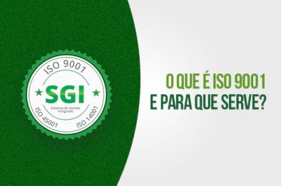 Imagem sobre o que é ISO 9001 e para que serve, destacando o selo de gestão integrada.